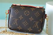 Louis Vuitton  Micro Pochette Métis bag dark brown chain   14*11*3.5cm - 3