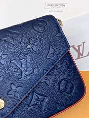 Louis Vuitton  Pochette Félicie Dark blue embossed chain bag  21*12*3cm - 2