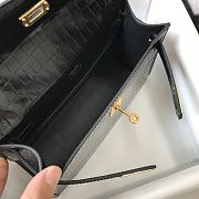 Hermes Kelly Pochette black bag 22cm  - 3