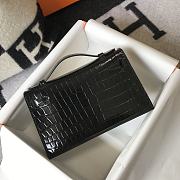 Hermes Kelly Pochette black bag 22cm  - 5