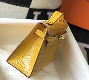 Hermes Kelly Pochette yellow 22cm - 2