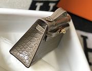 Hermes Kelly Pochette  grey bag  22cm - 3