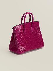  Hermes Modelnumber bag rose red  25*20*13cm - 4