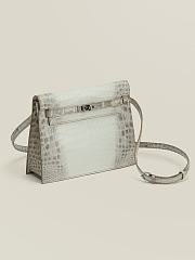 Hermes KD22-kelly dance  Silver lock 22*17*7CM - 1