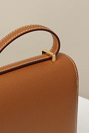 Hermes crossbody bag Brown gold lock 19*15*4CM - 2