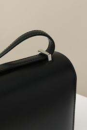 Hermes crossbody bag black silver lock 19*15*4CM - 3