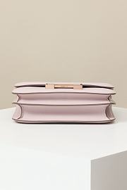 Hermes crossbody bag Pale pink gold lock 19*15*4CM - 3