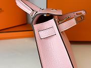 Hermes mini Kelly pink silver lock  bag - 5