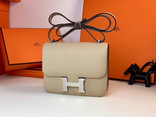 Hermes crossbody brown silver  lock bag - 1