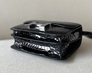 Hermes CJG19 black  silver lock bag  19*15*4cm - 5