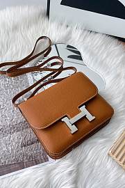 Hermes Constance brown silver bag  - 5