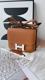 Hermes Constance brown silver bag  - 4