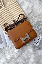 Hermes Constance brown silver bag  - 3