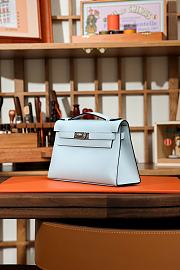 Hermes Swift  light bue bag - 5