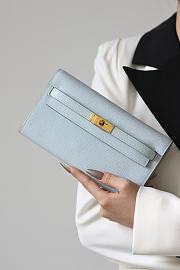 Hermes crossbody light blue  bag - 3