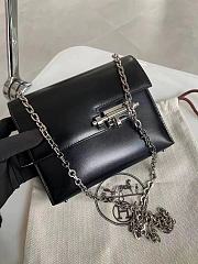 Hermes verrou mininata  black chain  bag - 4