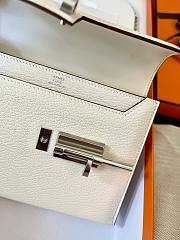 Hermes verrou mininata white chain bag - 3