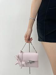 Hermes verrou mininata pink chain bag - 4