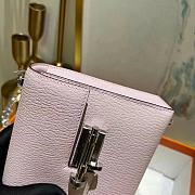 Hermes verrou mininata pink chain bag - 3