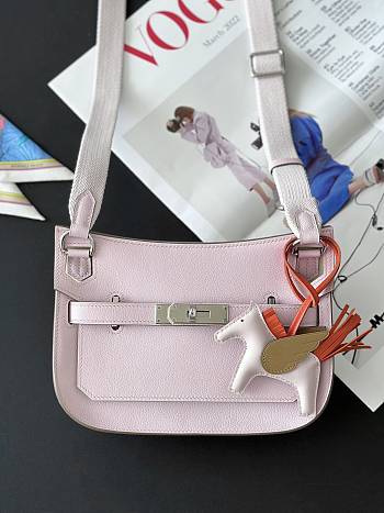 Hermes crossbody  light pink  bag