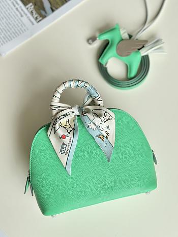 Hermes mini bolide green bag  18cm