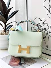 Hermes crossbody   lemon green gold lock bag - 1