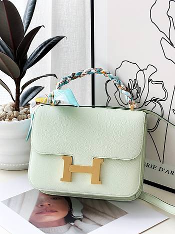 Hermes crossbody   lemon green gold lock bag