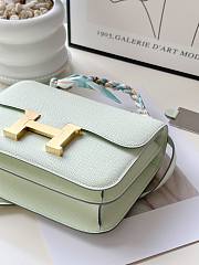 Hermes crossbody   lemon green gold lock bag - 2