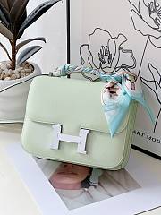 Hermes crossbody lemon green silver lock bag  - 1