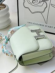 Hermes crossbody lemon green silver lock bag  - 3