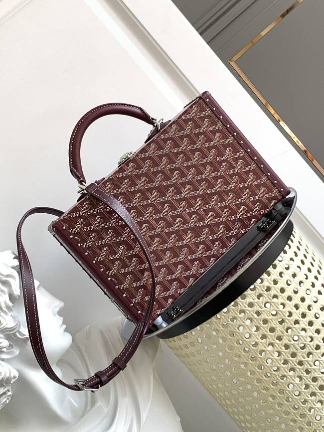 Goyard Grand Hôtel  Burgundy bag   17*7.7*24.5cm - 1