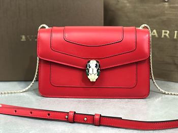 Bvlgari Serpenti Forever bag  red 22*13*6cm 