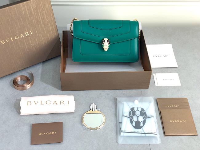 Bvlgari Serpenti Forever bag green 22*13*6cm - 1