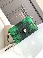 Bvlgari EAST-WEST bag  green 22*15*4.5cm - 1