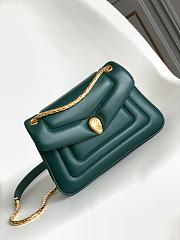 Bvlgari Serpenti Forever green  bag 22.5*15*7cm - 1