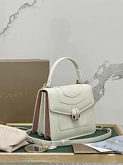 Bvlgari Serpenti Forever  white  bag 18*16*9cm  - 3