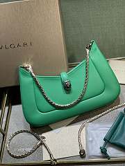 Bvlgari Serpenti Baia bag small shoulder bag in green  27.5*18*4.5cm - 1