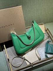 Bvlgari Serpenti Baia bag small shoulder bag in green  27.5*18*4.5cm - 3