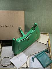 Bvlgari Serpenti Baia bag small shoulder bag in green  27.5*18*4.5cm - 2