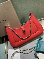 Bvlgari Serpenti Baia bag small shoulder bag in red  27.5*18*4.5cm - 1