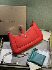 Bvlgari Serpenti Baia bag small shoulder bag in red  27.5*18*4.5cm - 5