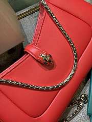 Bvlgari Serpenti Baia bag small shoulder bag in red  27.5*18*4.5cm - 2