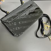 Bvlgari crossbody bag black embossed  20CM - 3