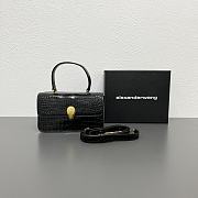 Bvlgari crossbody bag  black texture  20CM - 1