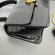 Bvlgari crossbody bag  black texture  20CM - 4