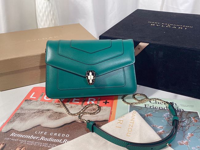 Bvlgari Serpenti Forever bag green    20*12*4cm - 1