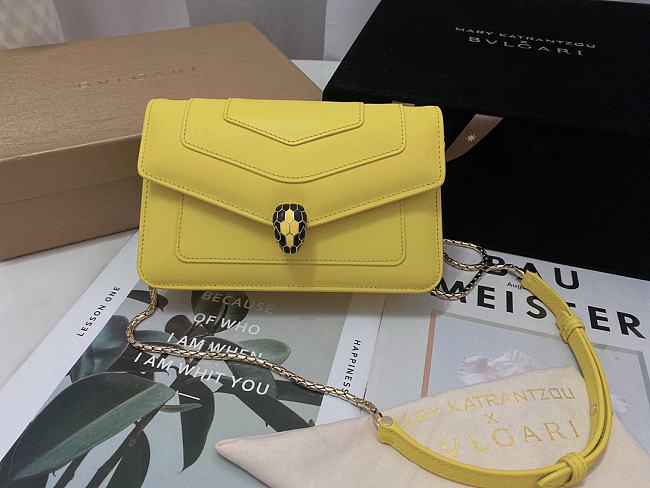 Bvlgari Serpenti Forever bag yellow    20*12*4cm - 1