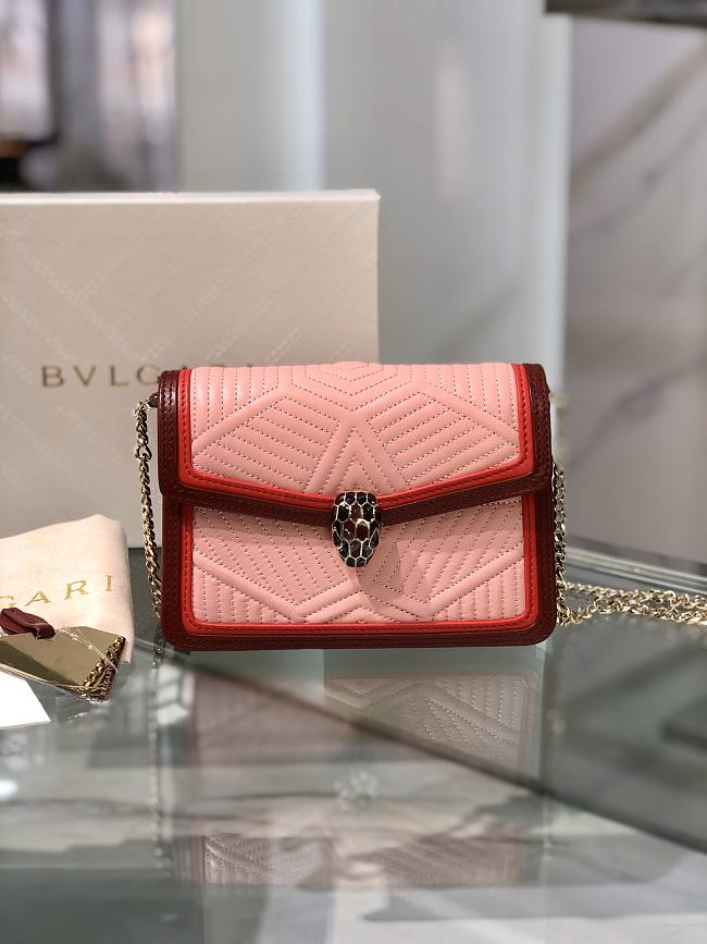 Bvlgari Serpenti Forever pink bag   17*11*5cm - 1