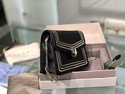 Bvlgari Serpenti Diamond Blast  black bag  17cm - 2