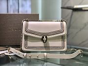 Bvlgari Serpenti Diamond Blast white bag  24*16*6.5cm - 1